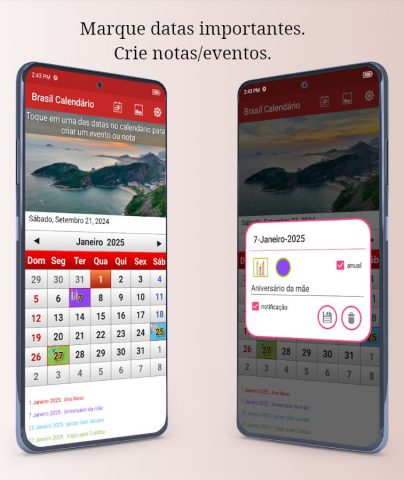 Brasil Calendário 2026 для Android — скриншот 5