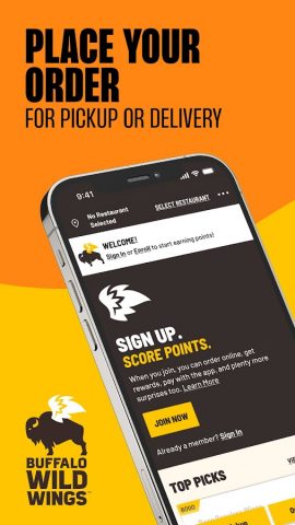 Buffalo Wild Wings Ordering для Android — скриншот 1