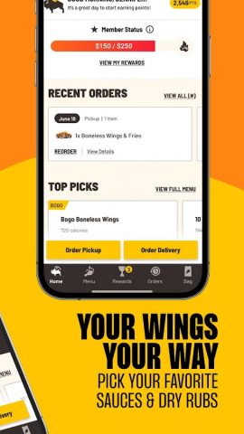 Buffalo Wild Wings Ordering для Android — скриншот 2