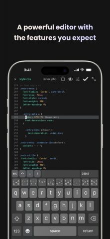 Buffer Editor — Code Editor для iOS — скриншот 2