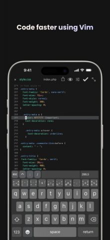 Buffer Editor — Code Editor для iOS — скриншот 4