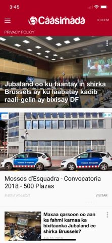 Caasimada Online для iOS — скриншот 1