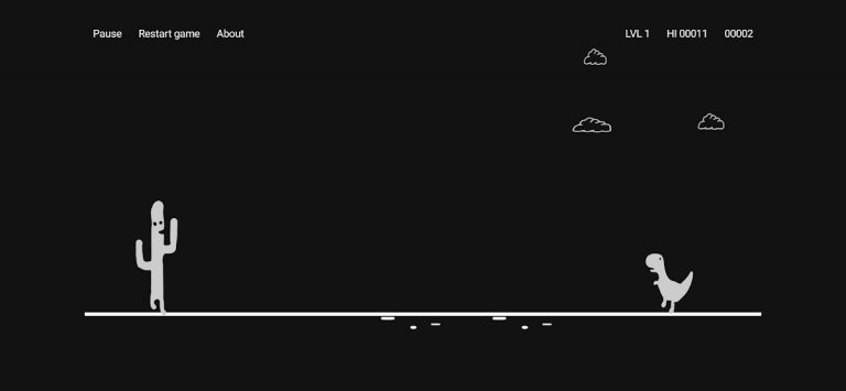 Cactus Run Classic — Dino Game для Android — скриншот 1