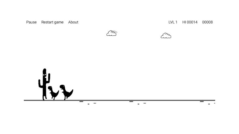 Cactus Run Classic — Dino Game для Android — скриншот 2