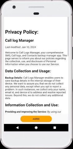 Call Log History and Backup для Android — скриншот 1