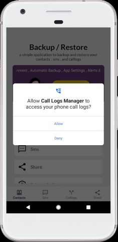 Call Log History and Backup для Android — скриншот 5