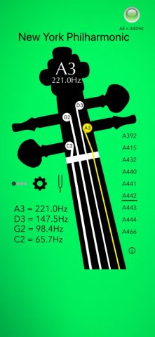 Cello Tuner Basic для iOS — скриншот 4