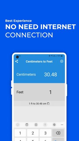 Centimeters to Feet Converter для Android — скриншот 3