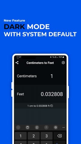 Centimeters to Feet Converter для Android — скриншот 4