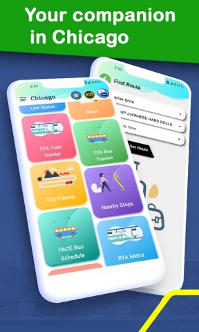 Chicago CTA Train Bus Tracker для Android — скриншот 2