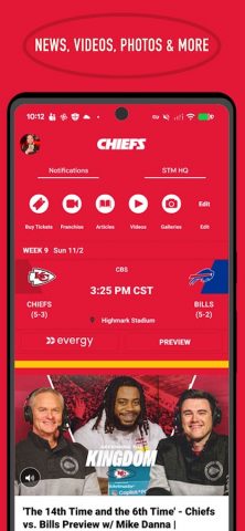 Chiefs Mobile для Android — скриншот 2