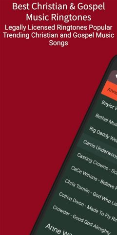 Christian Music Ringtones для Android — скриншот 1