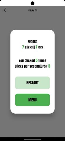 Click Speed Test для Android — скриншот 4