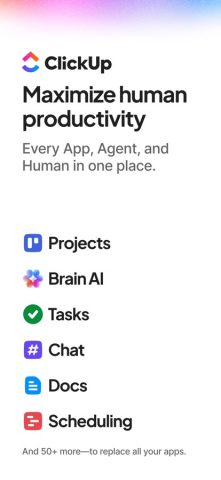 ClickUp: Tasks, Chat, Docs, AI — скриншот 1