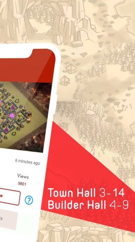 CoC Base Maps 2026 – Fan App для Android — скриншот 3