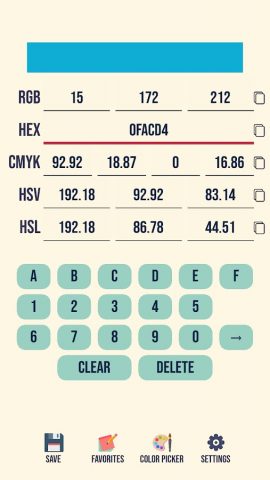 Color Converter для Android — скриншот 1