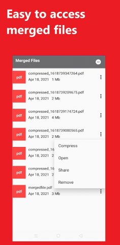 Combine PDF files — Merge PDF для Android — скриншот 4