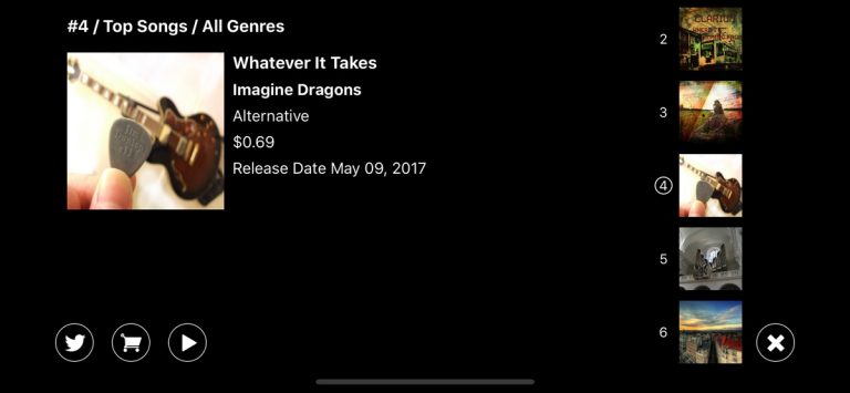 Country Charts for iTunes для iOS — скриншот 4