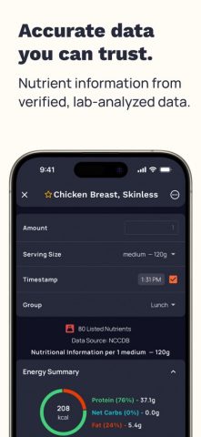 Cronometer: Calorie Counter для iOS — скриншот 4