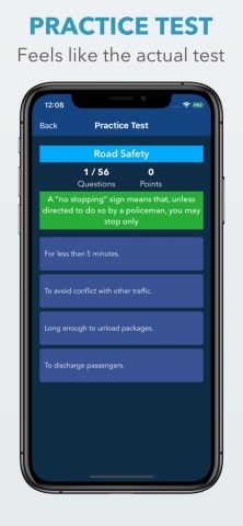DMV Driver License Permit Test для iOS — скриншот 1