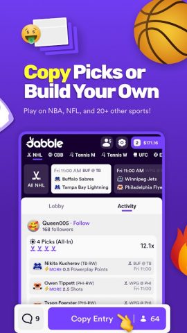 Dabble — Real Money Pick’Em для Android — скриншот 4