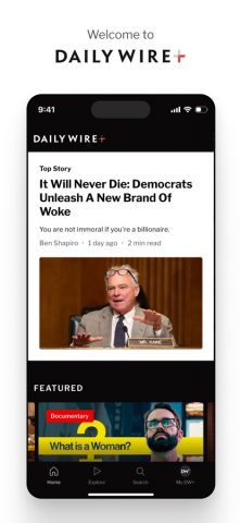DailyWire+ для iOS — скриншот 1