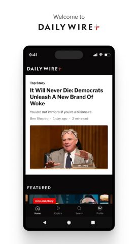 DailyWire+ для Android — скриншот 1
