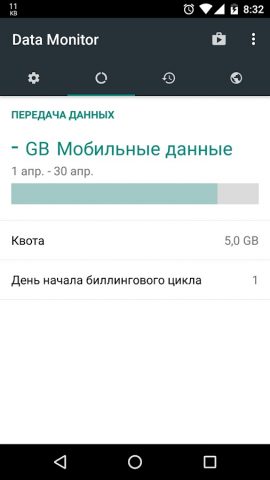 Data Monitor: Simple Net-Meter для Android — скриншот 3