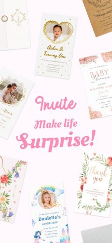 Делать приглашения для Android — скриншот 1