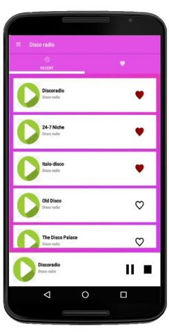 Disco radio для Android — скриншот 4