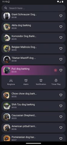 Dog Barking Sounds для Android — скриншот 4