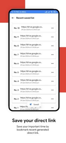 Drive Direct Link Generator для Android — скриншот 4