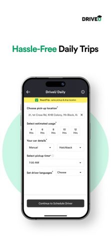 DriveU: Hire Driver for Car для iOS — скриншот 5