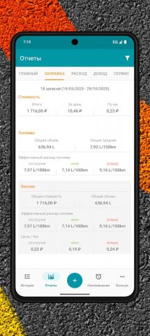 Drivvo Управление автомобилями — скриншот 5