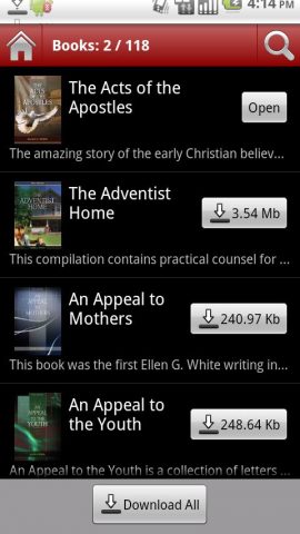 EGW Writings для Android — скриншот 2