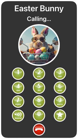 Easter Bunny Call & Text для Android — скриншот 1