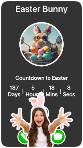 Easter Bunny Call & Text для Android — скриншот 3