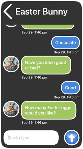 Easter Bunny Call & Text для Android — скриншот 5