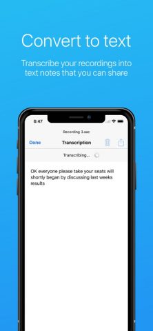 Easy Voice Recorder для iOS — скриншот 3