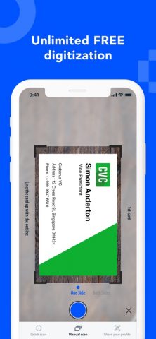 Eight: Business Card Manager для iOS — скриншот 1