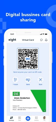 Eight: Business Card Manager для iOS — скриншот 2