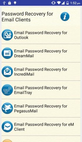 Email Password Recovery Help для Android — скриншот 1