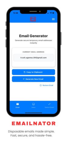 Emailnator — Temp Mail для iOS — скриншот 1