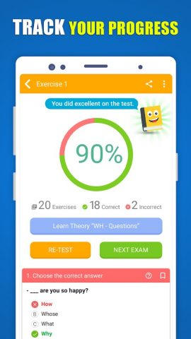 English Grammar Exercises Test для Android — скриншот 5