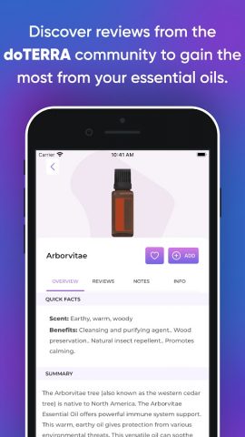 Essential Oils for doTERRA для Android — скриншот 1