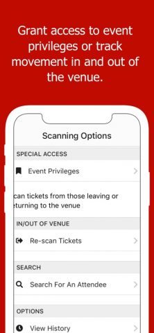 Event Ticket Scanner для iOS — скриншот 2