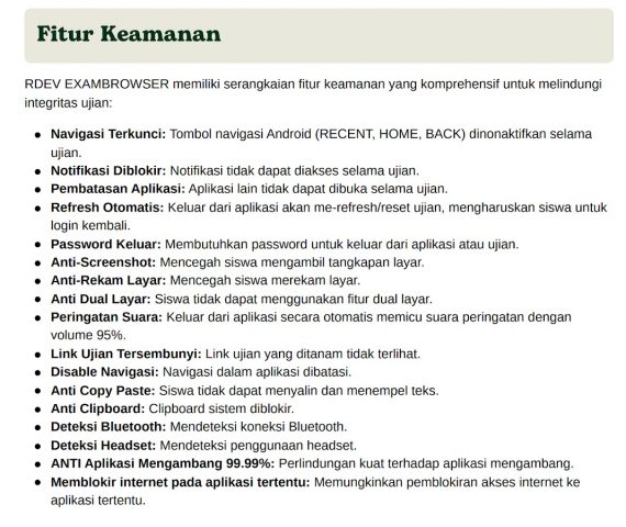 Exam Browser 2025 — Exambro для Android — скриншот 3