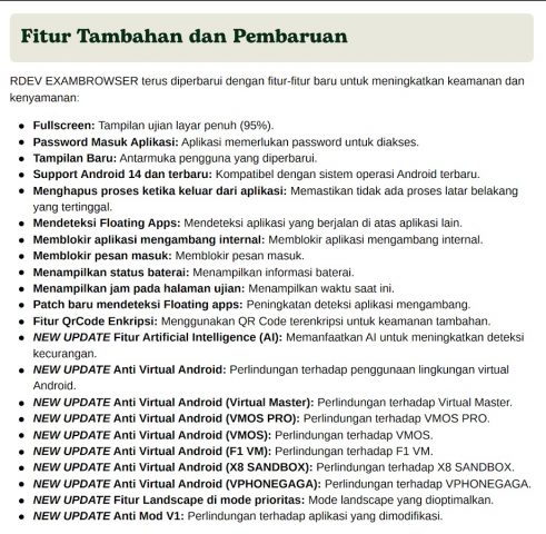 Exam Browser 2025 — Exambro для Android — скриншот 5