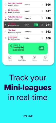 FPL.Live – Live Points & Rank для iOS — скриншот 1