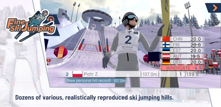 Fine Ski Jumping для Android — скриншот 2